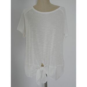 Sanctuary All Day Tie White Tee XL